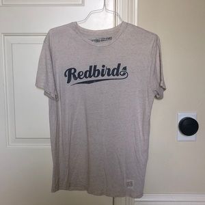Redbirds AAA minor league T-Shirt. Off white color